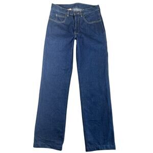 Vintage 90s Calvin Klein Jeans High Rise Straight Leg Dark Wash Retro Denim W28